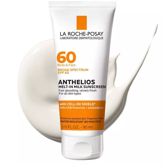 La Roche Posay Anthelios Sunscreen Melt-In-Milk Lotion Face and Body Sunscreen - SPF 60