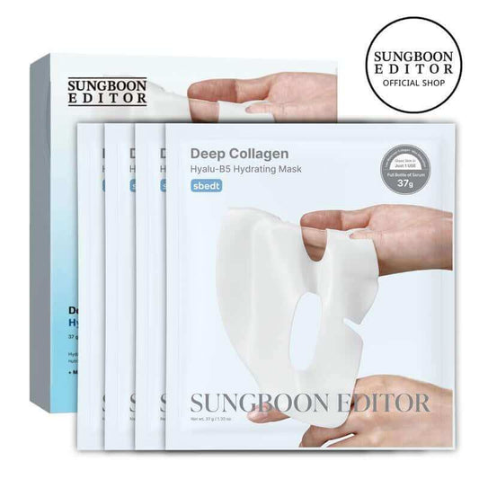 Deep Collagen Hydration Mask packaging with moisture and collagen benefits displayed