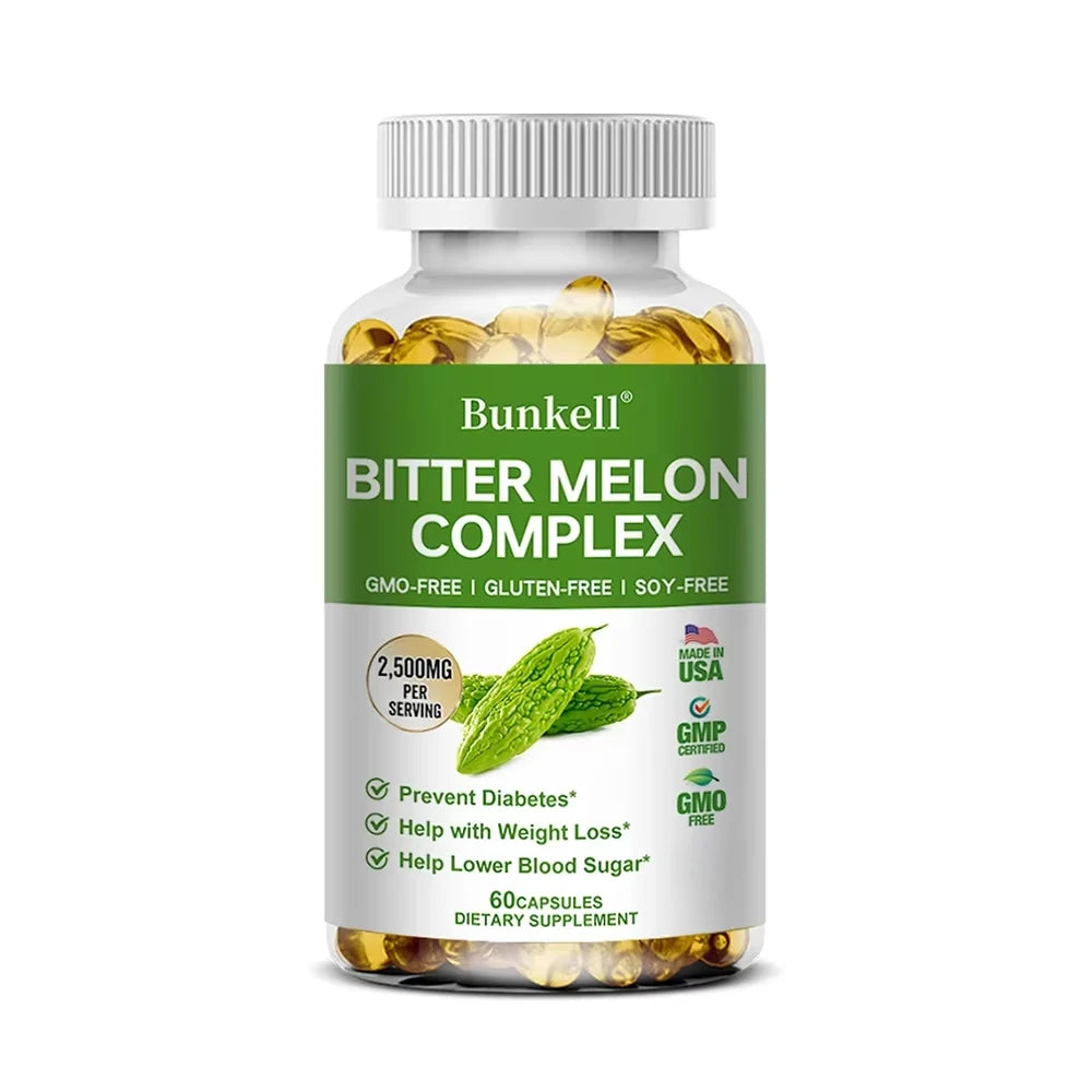 Bitter Melon Extract - Helps balance blood sugar and blood lipids, promotes overall metabolic health, weight management,