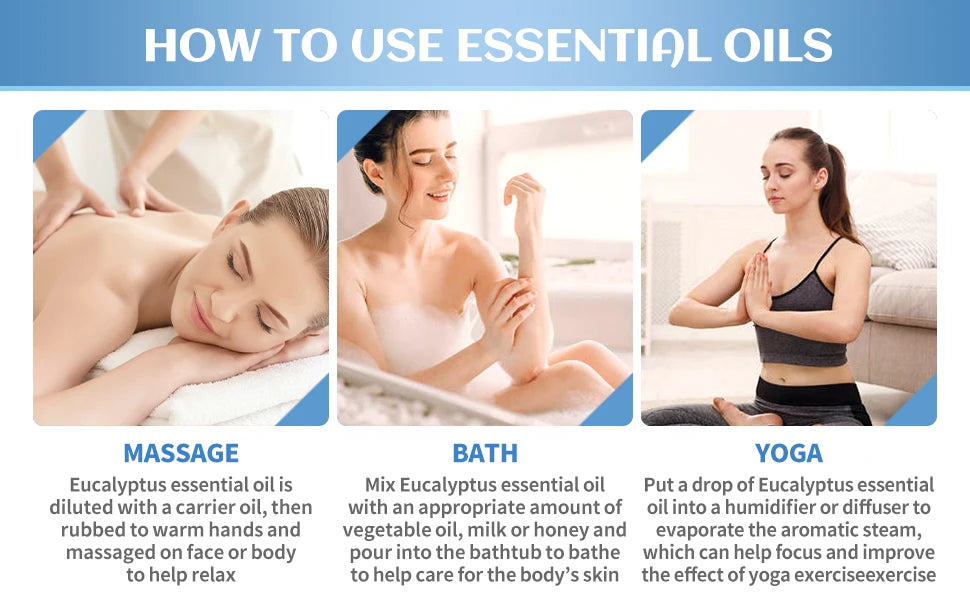 EVOKE OCCU 118ML/4 Fl.Oz. Essential Oils, Premium Eucalyptus Plant Oil for Diffuser, Purifier, Skin, Spa, Candle Soap Making,