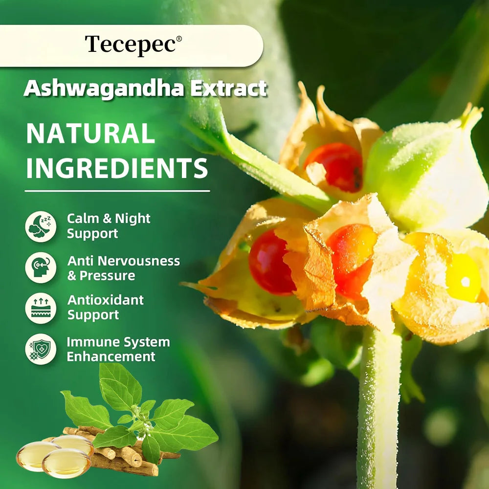 Cortisol Supplements, 10-in-1 Cortisol Detox with Ashwagandha, Magnesium, Black Pepper, Balanced Cortisol Levels, 120 Capsules