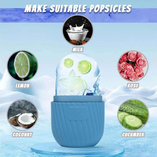 Premium ice roller and gua sha set for skin rejuvenation and tightening