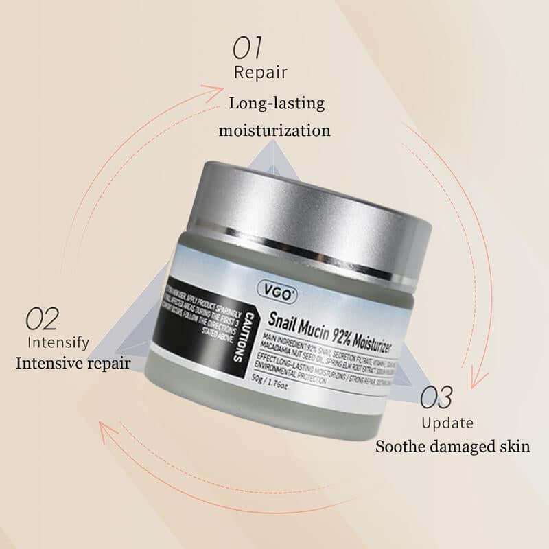 VGO Snail Repair Gel Cream 92% for deep hydration and skin nourishment