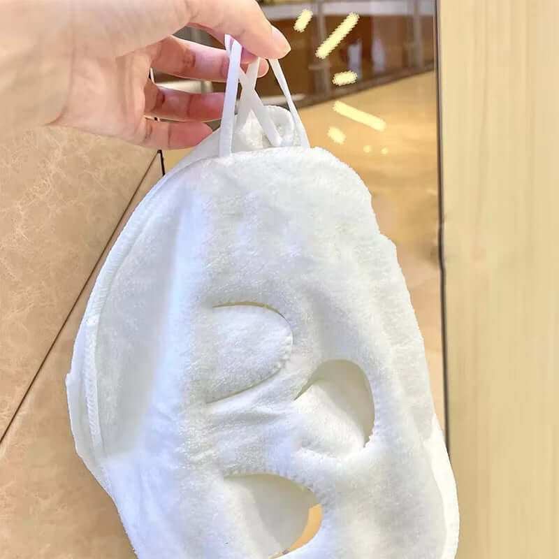 Double thickness warm and cold compress towel for skincare and beauty routines