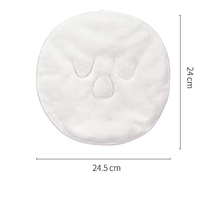 Double thickness warm and cold compress towel for skincare and beauty routines