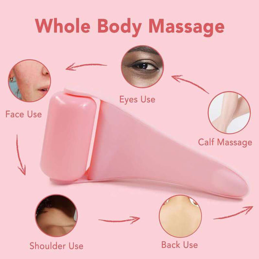 FreshRoll Ice Facial Roller for soothing and rejuvenating skin with ergonomic handle and portable design