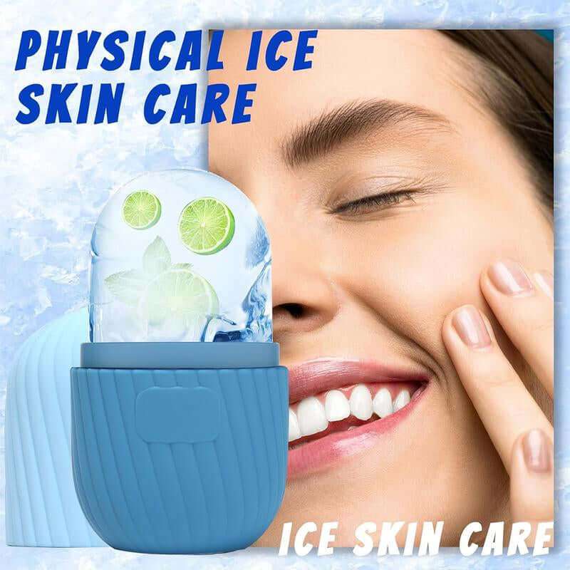 Premium ice roller and gua sha set for skincare and facial massage