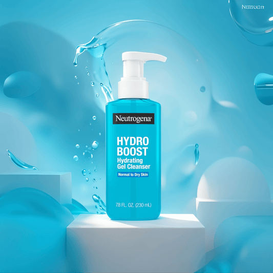 Neutrogena Hydro Boost Cleanser hydrating gel facial cleanser with hyaluronic acid for gentle daily cleansing and makeup removal