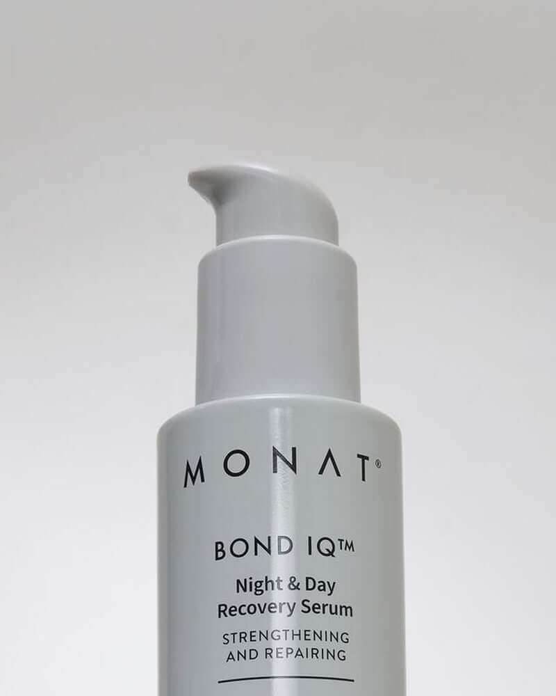 MONAT BOND IQ Night & Day Recovery Serum bottle for strengthening and repairing hair