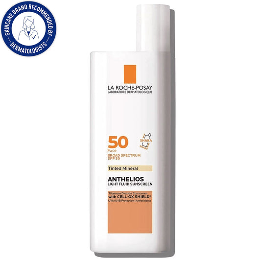 Anthelios Tinted Mineral Fluid Sunscreen for Face SPF 50, 1.7 Fl Oz