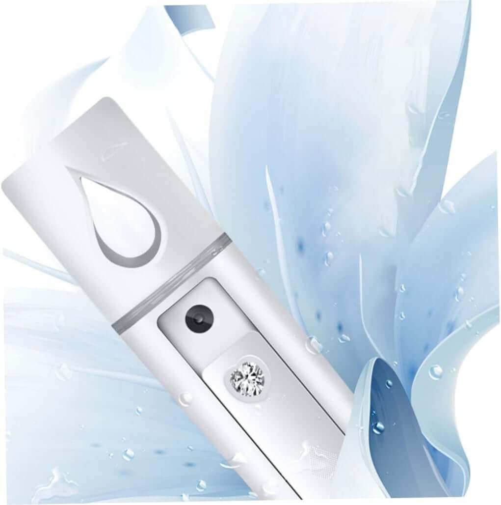 Nano Facial Mister in white for instant skin hydration and portable skincare misting