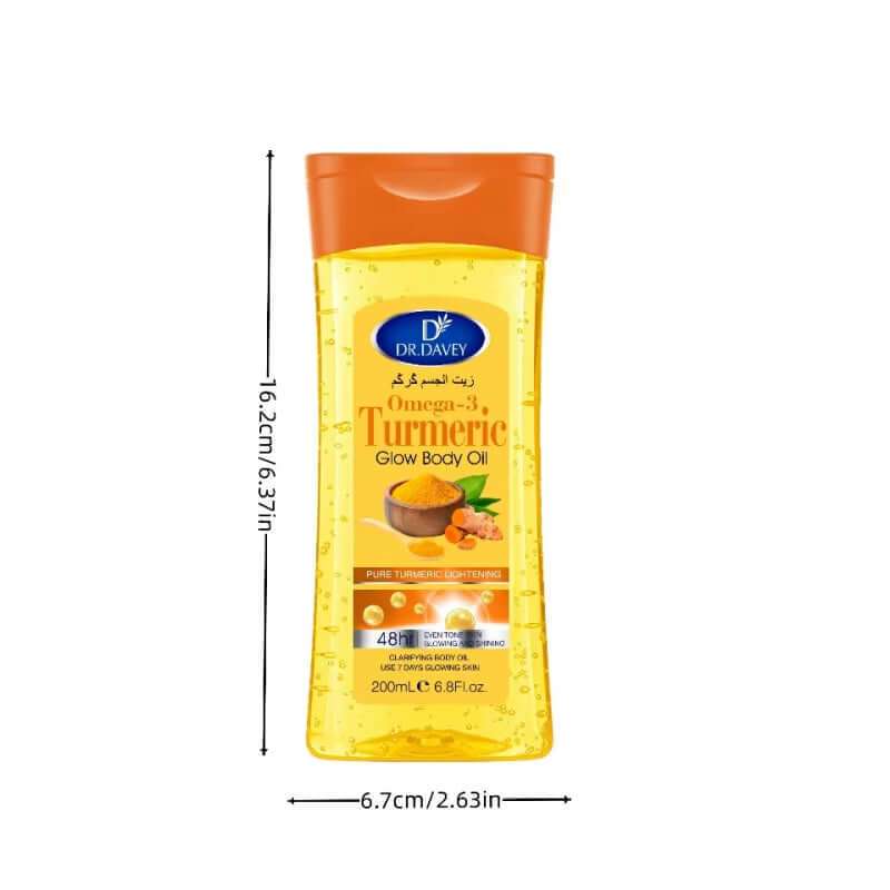 Golden Glow Body Elixir turmeric omega-3 moisturizing body oil bottle
