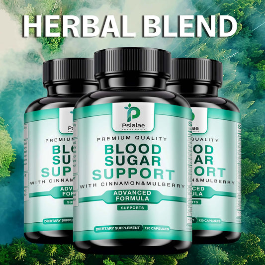 Blood Sugar Support - Controls Blood Sugar Levels, Supports Heart Health, Glucose Metabolism - 120 Capsules