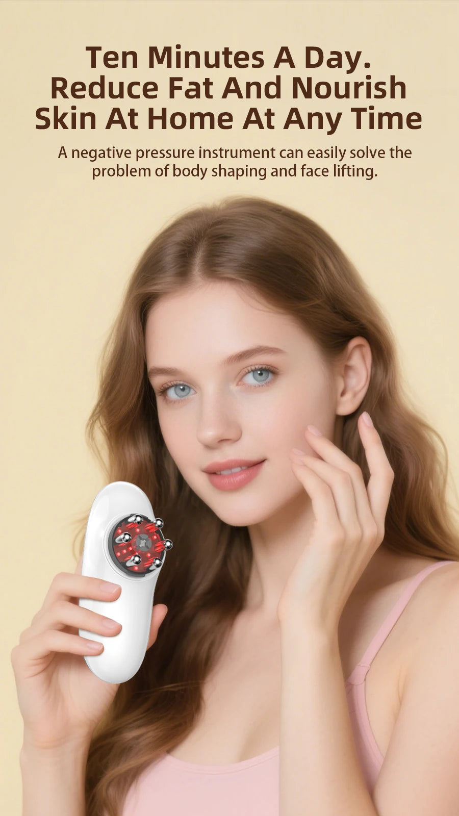 Anti Cellulite Tool and Skin Tightening Device Body Sculpting Massager Cellulite Removal Machine for Face Belly Arms Legs Waist