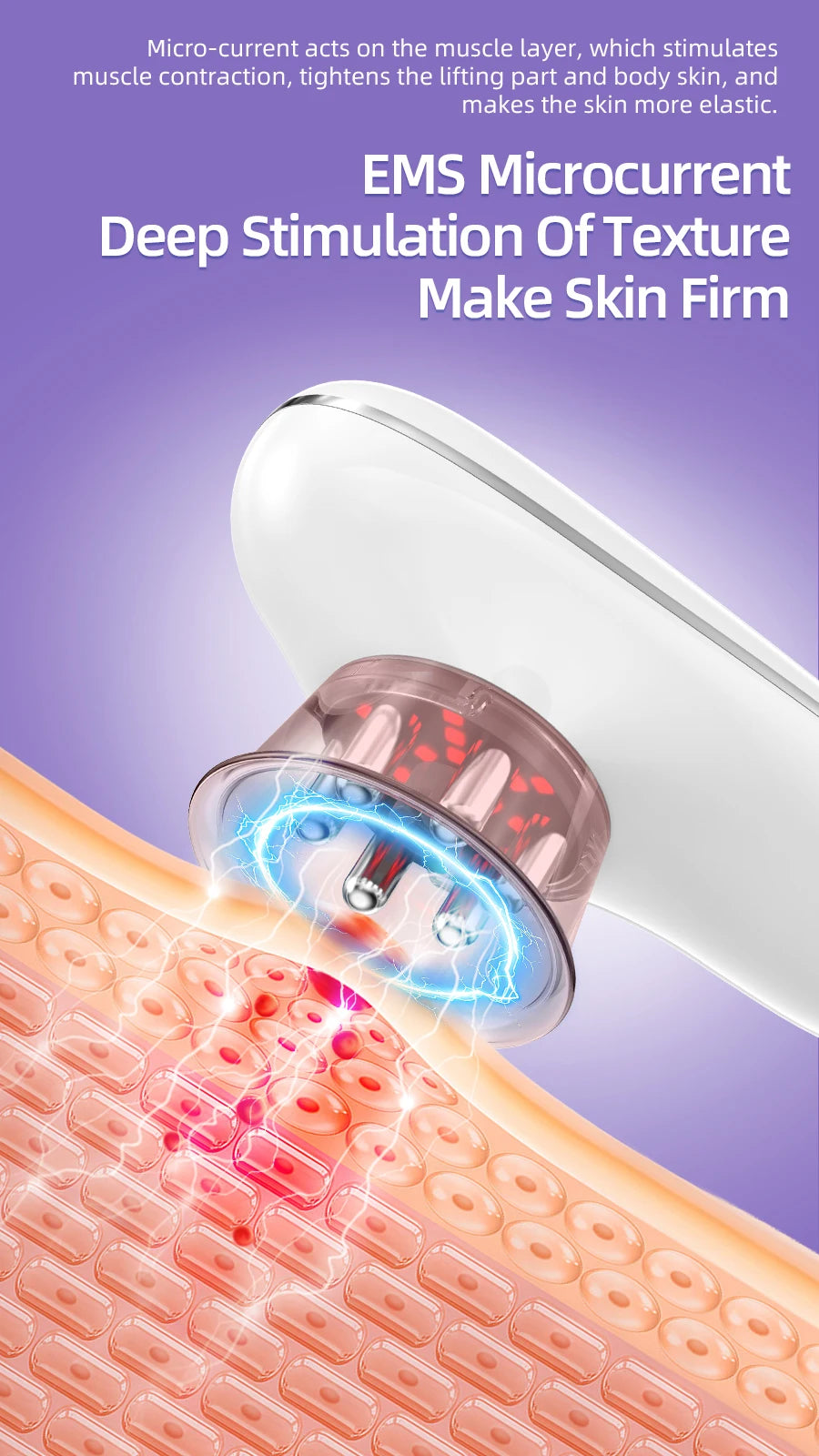 Anti Cellulite Tool and Skin Tightening Device Body Sculpting Massager Cellulite Removal Machine for Face Belly Arms Legs Waist