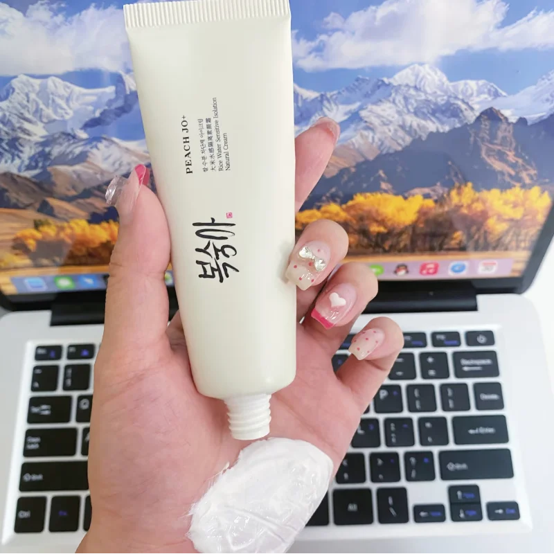 Korean Rice Spf50+ Cream Peach Jo+ Body & Face Toning Cream Apply To Neck Natural Brighten Lightweight Concealer Even Skin Tone