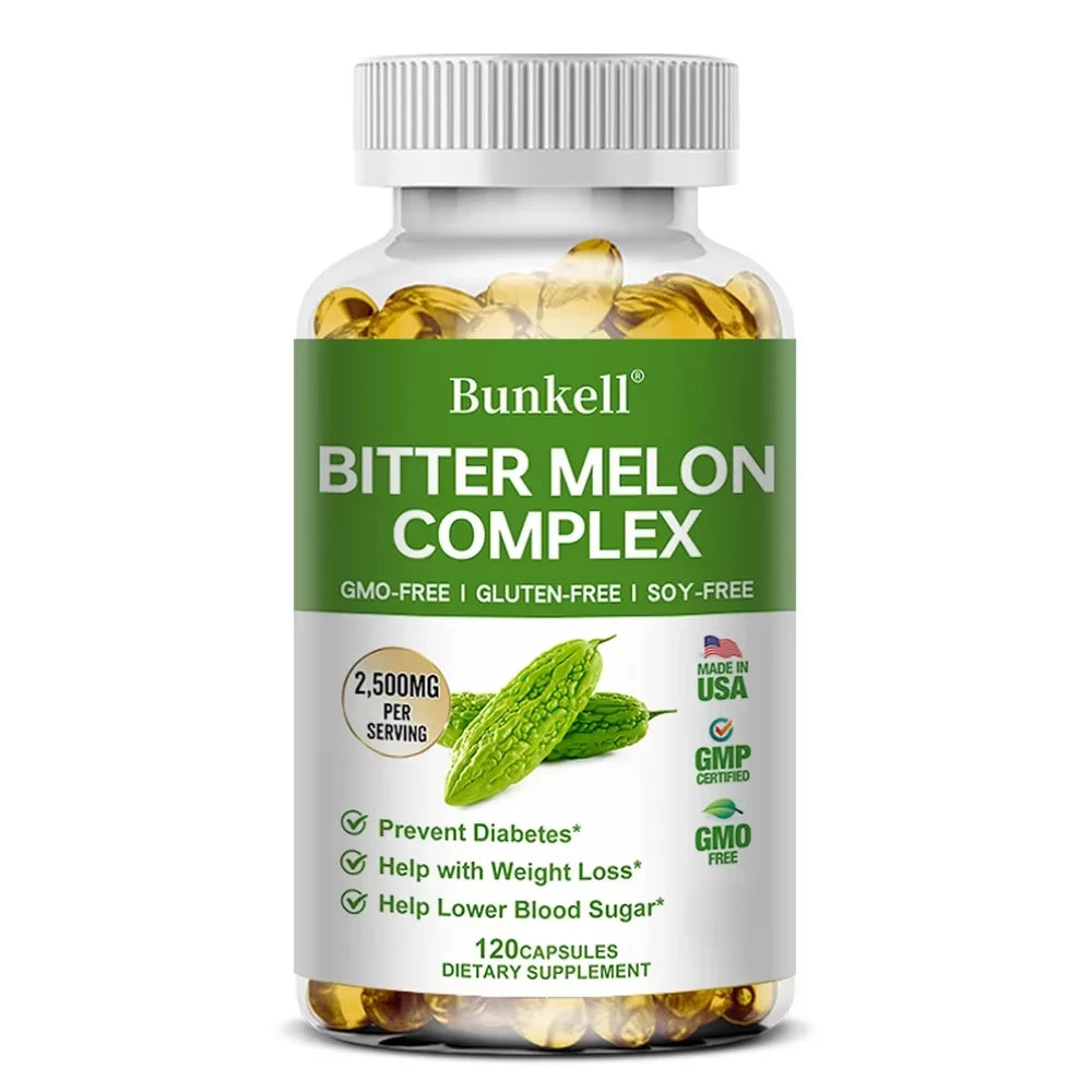 Bitter Melon Extract - Helps balance blood sugar and blood lipids, promotes overall metabolic health, weight management,