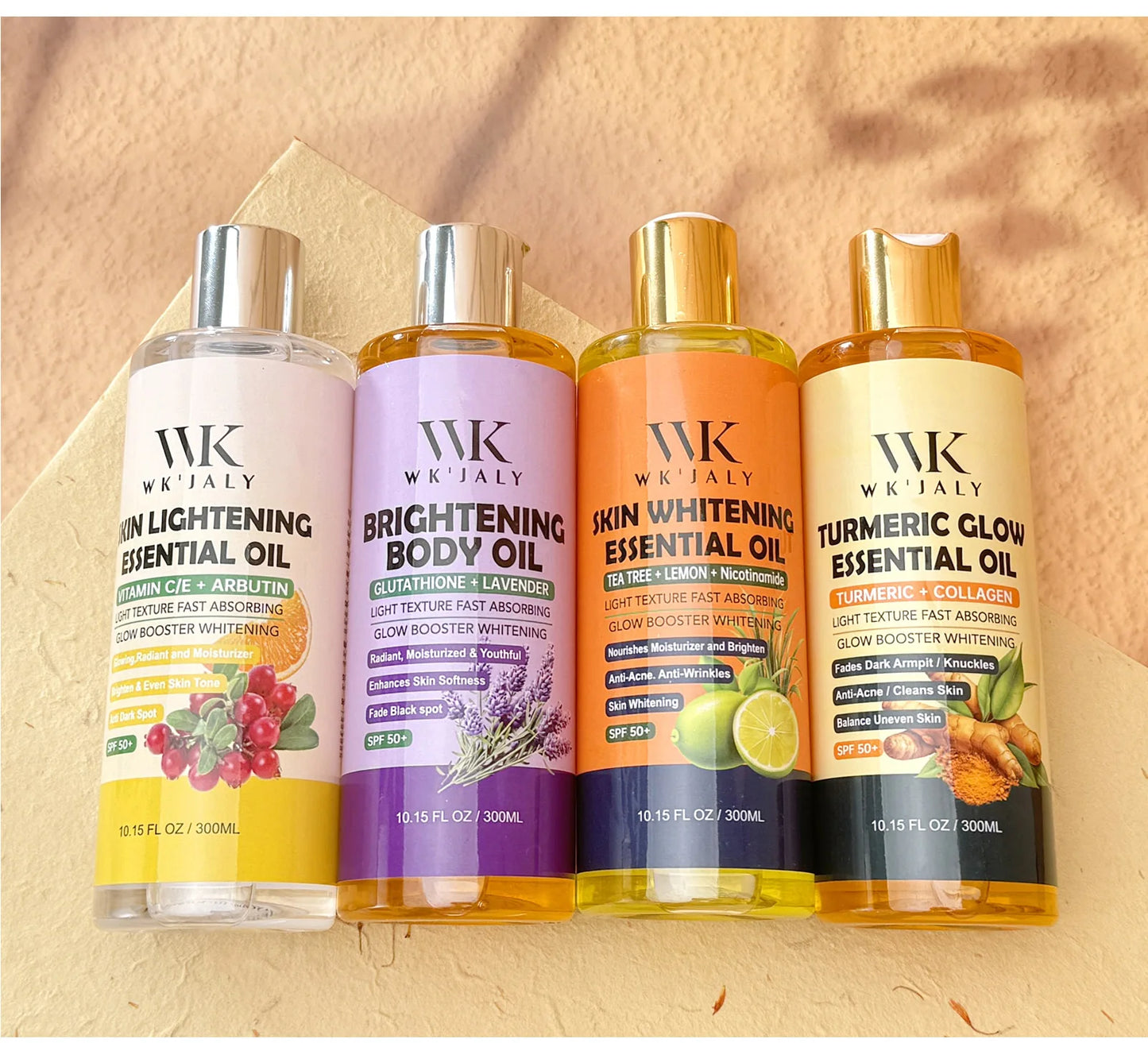 WK JALY Whitening Essential Body Oil Series, Clean Skin, Moisturizing, Nourishing, Remove Acne, Black Spots, for All Skin Types