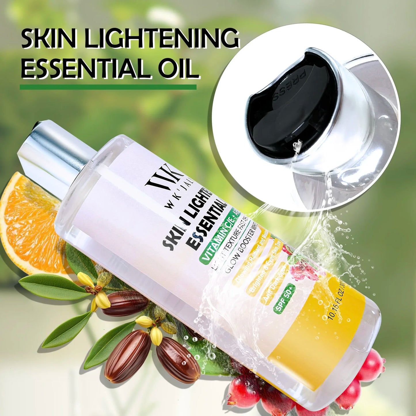 WK JALY Whitening Essential Body Oil Series, Clean Skin, Moisturizing, Nourishing, Remove Acne, Black Spots, for All Skin Types