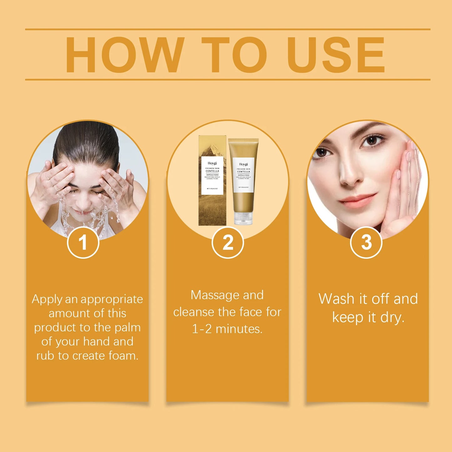 Centella Skin Care Set Centella Serum Face Wash Cleansing Oil Facial Care Set Soothing Refreshing Smooth Glowing Face Essence