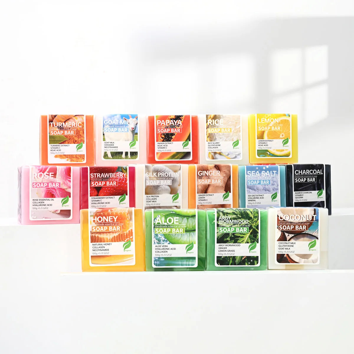 100G silk protein brushed handmade soap, suitable for washing face and bathing all over the body, moisturizes and nourishes the