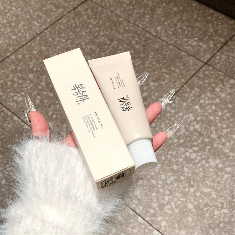 Korean Rice Spf50+ Cream Peach Jo+ Body & Face Toning Cream Apply To Neck Natural Brighten Lightweight Concealer Even Skin Tone