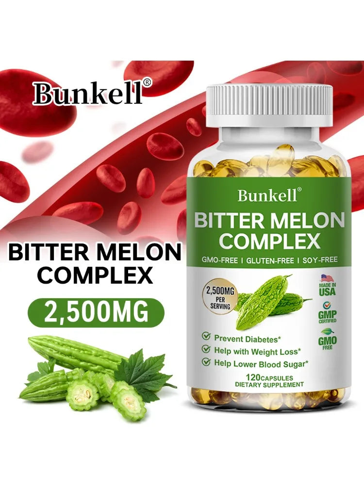 Bitter Melon Extract - Helps balance blood sugar and blood lipids, promotes overall metabolic health, weight management,