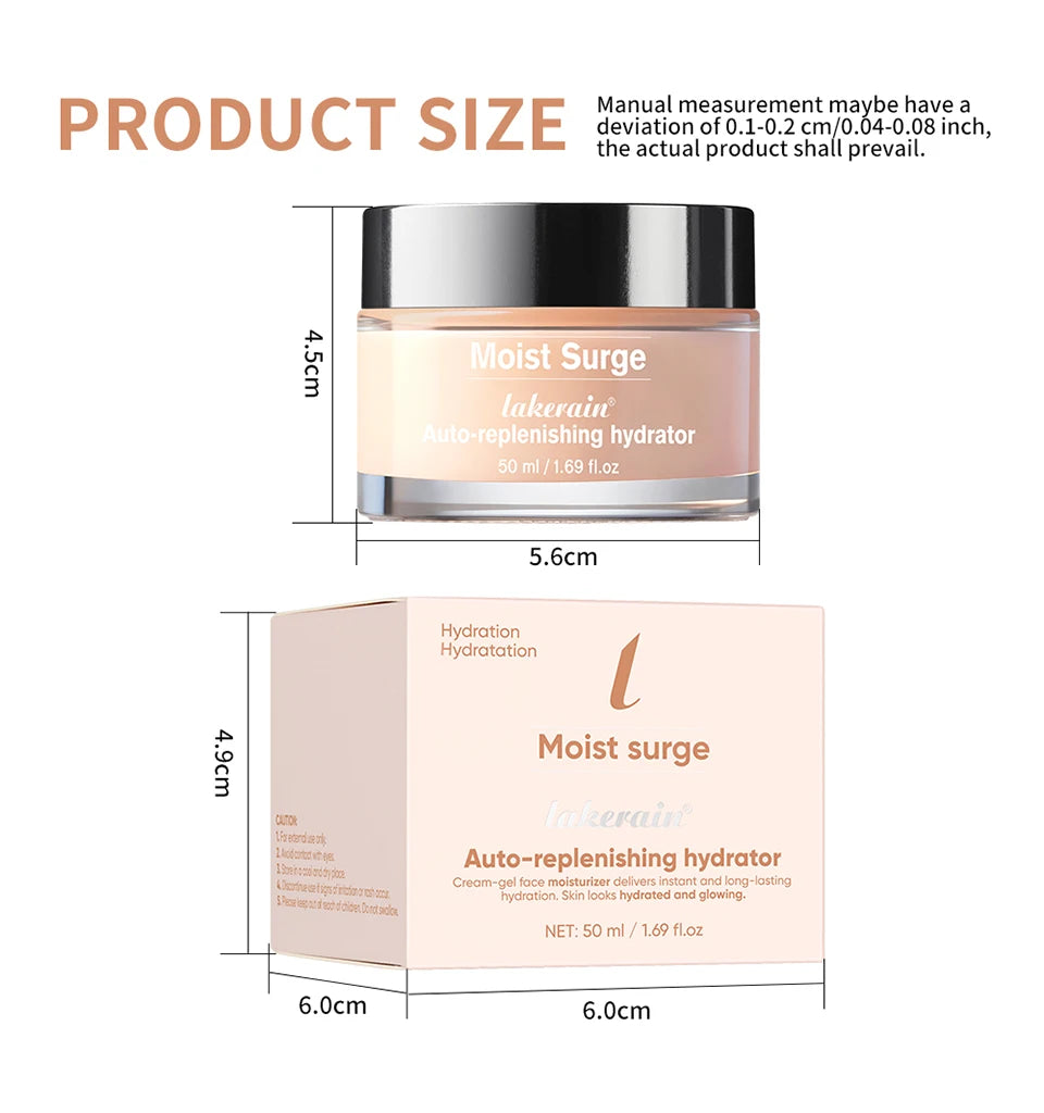 50ml Auto-replenishing Hydrator Long-lasting Deep Hydration Instant Glow Boost Non-greasy Face Cream Skin Care Product