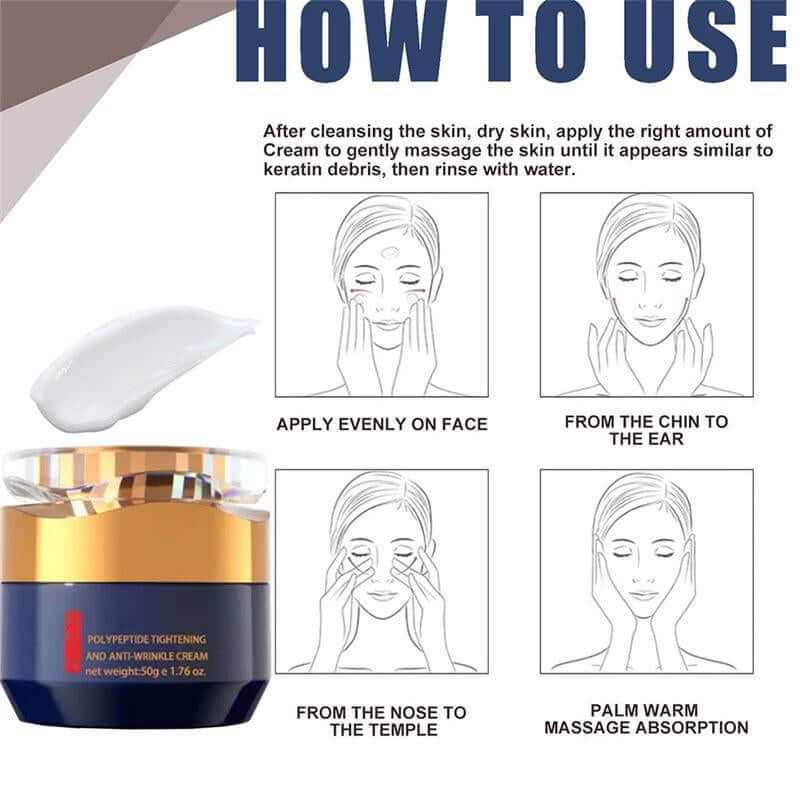 Peptide Lift Firming Cream jar with hydrating and anti-aging skincare benefits for youthful skin