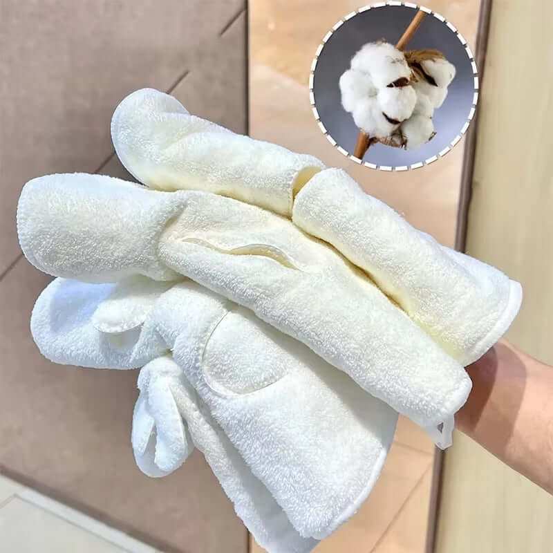 Double thickness warm and cold compress towel for skincare and beauty routines