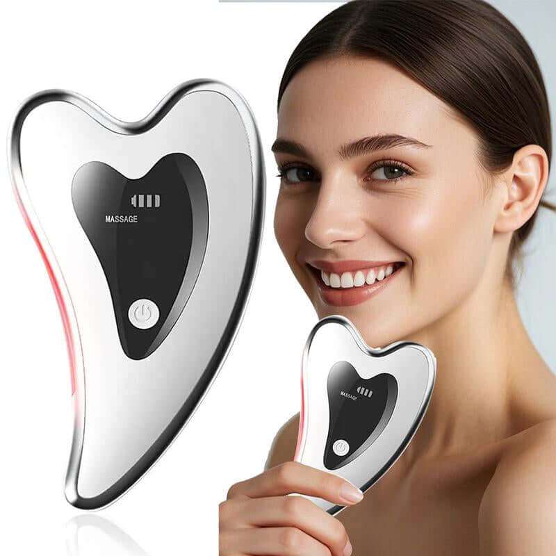 Electric Gua Sha massager with ergonomic design for facial and body skincare