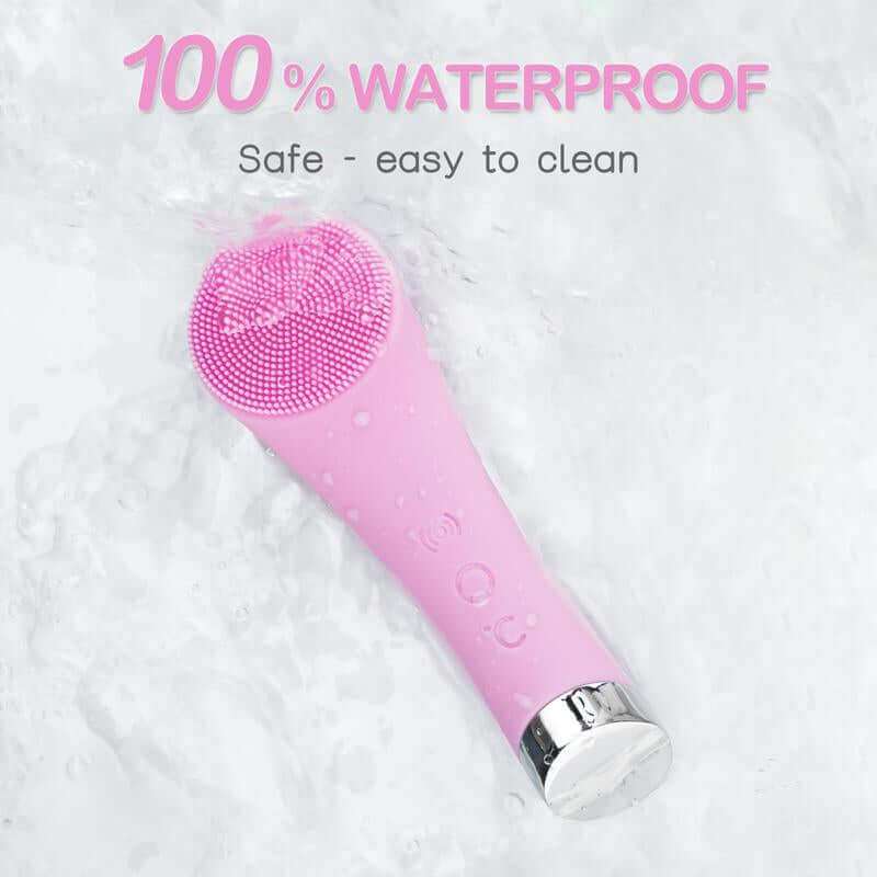 PRITECH Sonic Cleansing Brush with vibration deep cleaning and heat function for facial skincare