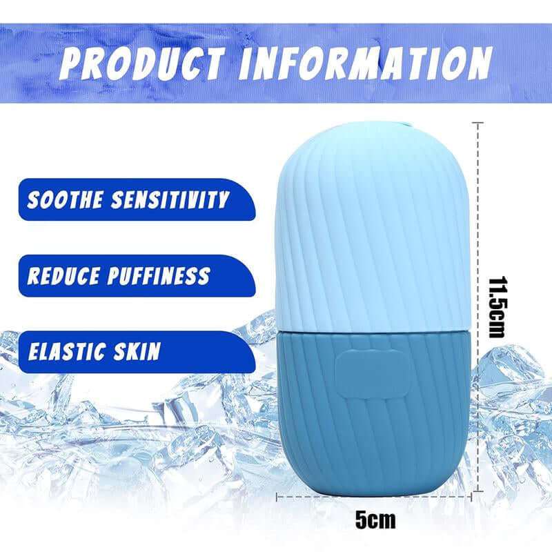 Premium ice roller and gua sha set for facial skincare and puffiness reduction